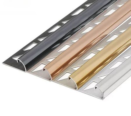 stainless steel round edge tile trim