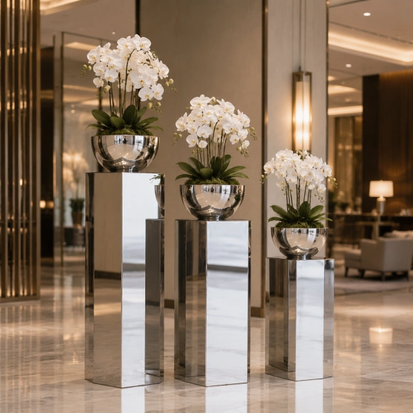 Stainless Steel Decorative Planter
