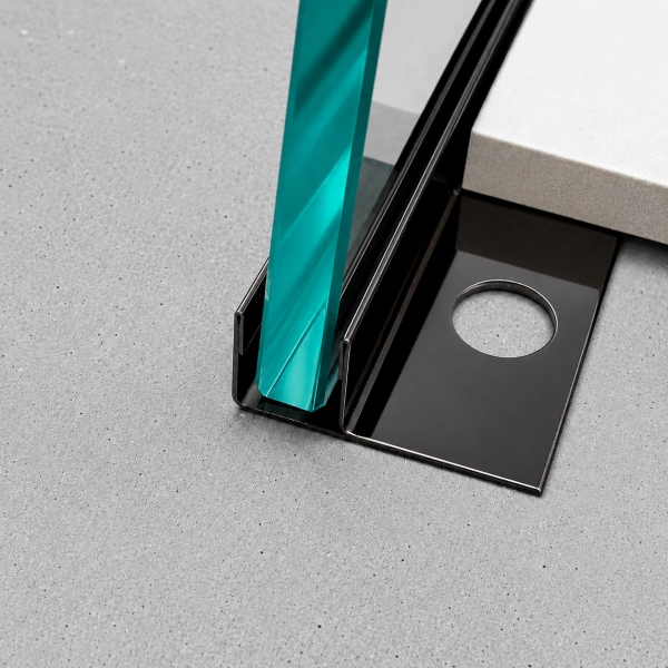 Stainless steel F-shape glass Carrier Profile