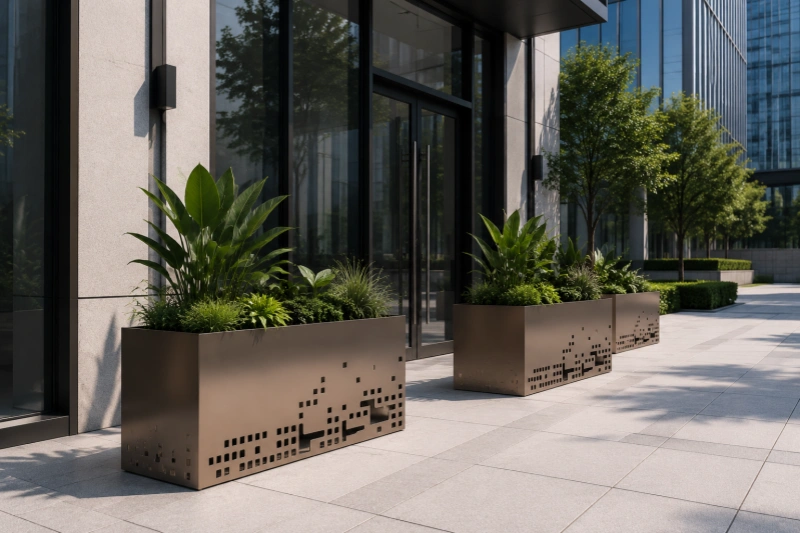 Stainless Steel Decorative Planter