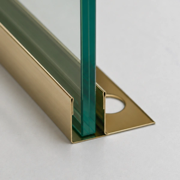 Stainless steel F-shape glass Carrier Profile